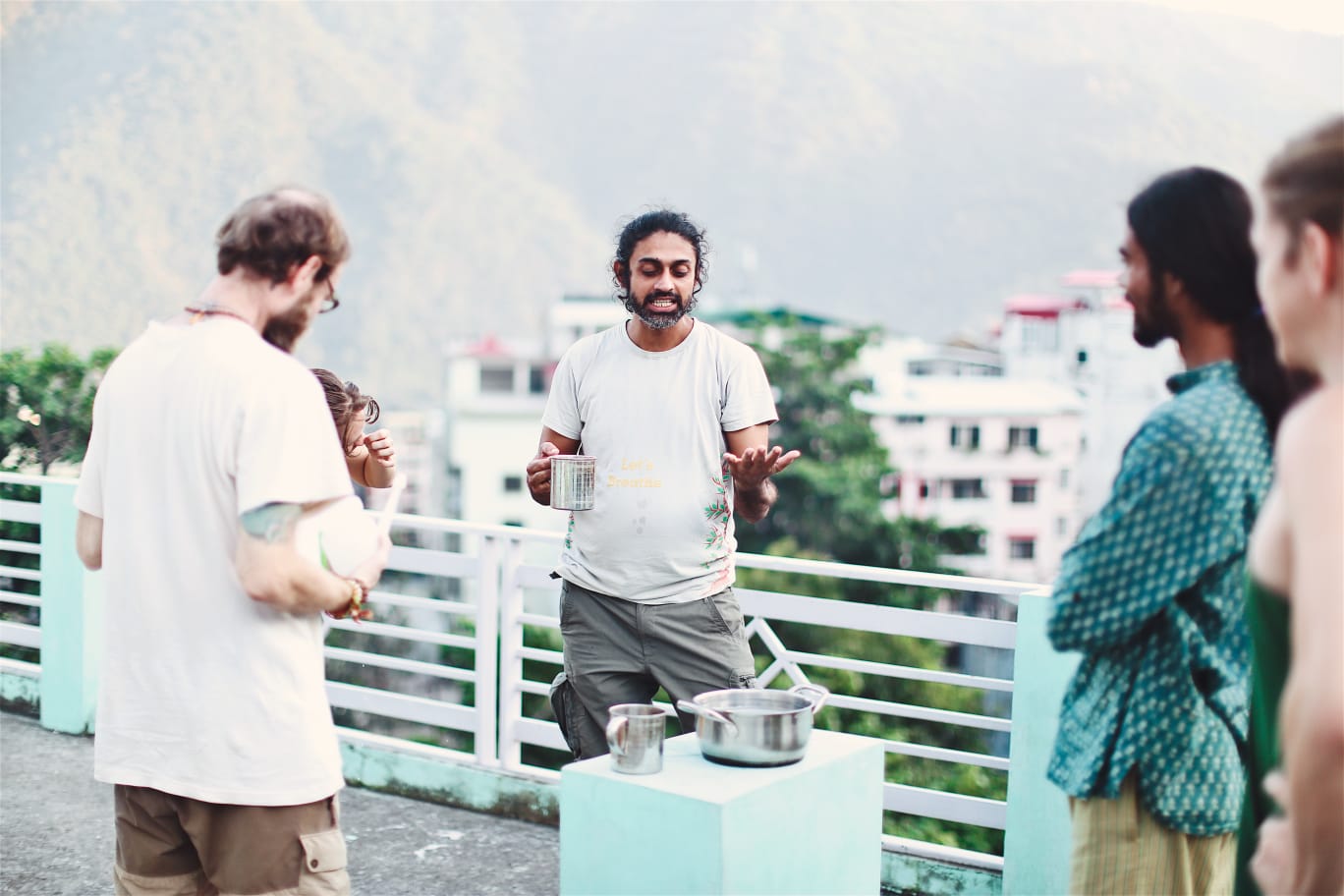 Rooftop wellness conversation with Dr Deepak