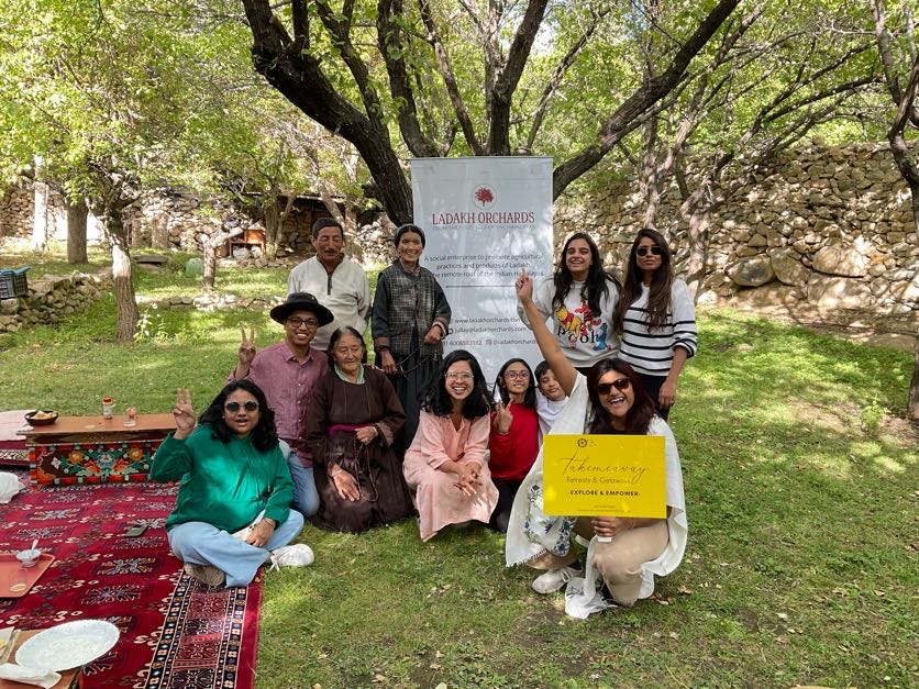 Khoj retreat in a Ladakh orchard